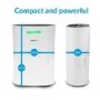 GRADE A2 - electriQ 12 Litre Dehumidifier with Digital Humidistat and Air Purifier