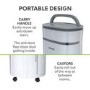 Refurbished electriQ 25 Litre Smart App Alexa Low Energy Dehumidifier with True Hepa and UV Air Purifier