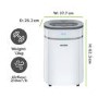 Refurbished electriQ 25 Litre Smart App Alexa Low Energy Dehumidifier with True Hepa and UV Air Purifier