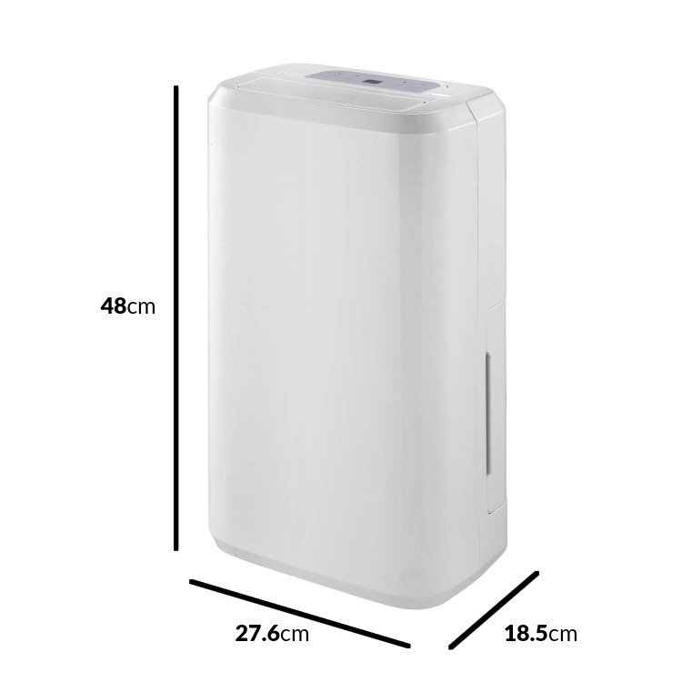 GRADE A1 - electriQ Quiet 10 litre dehumidifier with Humidistat for up to 3 bed house