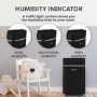 Refurbished electriQ 12 Litre Black Low Energy UV Antibacterial Dehumidifier with HEPA Air Purifier