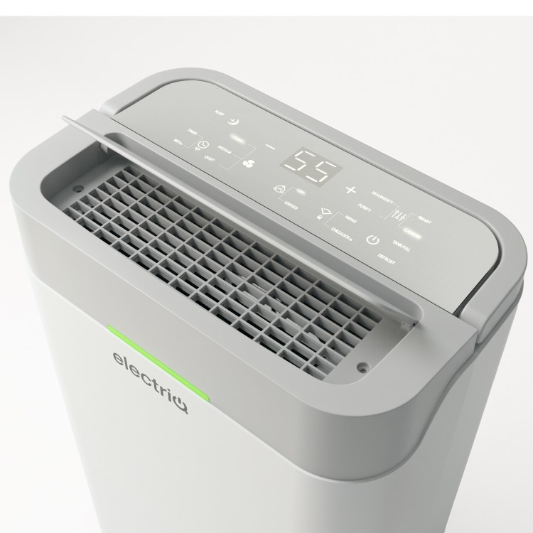 electriQ EcoPlus 12L Low-Energy Smart Laundry Dehumidifier & True HEPA Air Purifier