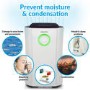 GRADE A2 - electriQ 12 litre Low Energy Dehumidifier for up to 3 bed house with Digital Humidistat and UV Plasma Air Purifier