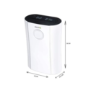 GRADE A2 - electriQ 12 litre Low Energy Dehumidifier for up to 3 bed house with Digital Humidistat and UV Plasma Air Purifier