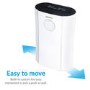 GRADE A2 - electriQ 12 litre Low Energy Dehumidifier for up to 3 bed house with Digital Humidistat and UV Plasma Air Purifier