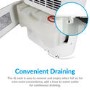 GRADE A2 - electriQ 12 litre Low Energy Dehumidifier for up to 3 bed house with Digital Humidistat and UV Plasma Air Purifier