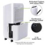 GRADE A3 - electriQ 12L Smart Wifi Quiet Low-Energy Dehumidifier and  Air Purifier