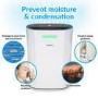 GRADE A2 - electriQ  12L Smart Wi-Fi Alexa Dehumidifier for up to 3 bed house with  Air Purifier 