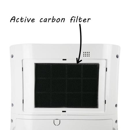GRADE A2 - electriQ 12 Litre Dehumidifier with Digital Humidistat and Air Purifier