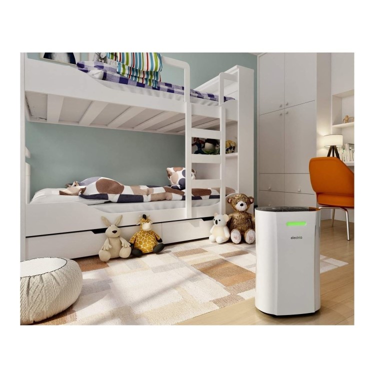 GRADE A2 - electriQ 12 Litre Dehumidifier with Digital Humidistat and Air Purifier