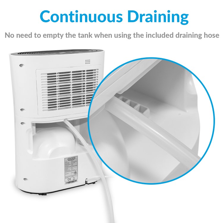 GRADE A2 - electriQ  12L Smart Wi-Fi Alexa Dehumidifier for up to 3 bed house with  Air Purifier 