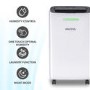 Refurbished electriQ 12 Litre Dehumidifier with Air Purifier