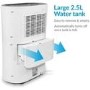GRADE A2 - electriQ 12 Litre Dehumidifier with Digital Humidistat and Air Purifier