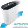 GRADE A2 - electriQ 12 Litre Dehumidifier with Digital Humidistat and Air Purifier