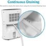 GRADE A2 - electriQ 12 Litre Dehumidifier with Digital Humidistat and Air Purifier