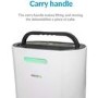 GRADE A2 - electriQ 12 Litre Dehumidifier with Digital Humidistat and Air Purifier