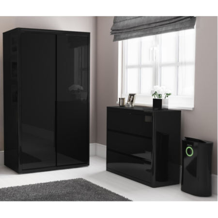 Refurbished electriQ 20 Litre Black Low Energy UV Antibacterial Dehumidifier with HEPA Air Purifier