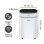 Refurbished electriQ 20 Litre Low Energy UV Antibacterial Dehumidifier with HEPA Air Purifier