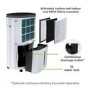 Refurbished electriQ 20 Litre Low Energy UV Antibacterial Dehumidifier with HEPA Air Purifier