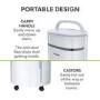 electriQ Essential 20L Quiet Anti Bacterial Laundry Dehumidifier
