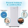 GRADE A3 - electriQ CD20L 20L Dehumidifier with Humidistat Great for 2-5 bed house