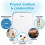 Refurbished electriQ 25 Litre Smart App Alexa Low Energy Dehumidifier with True Hepa and UV Air Purifier
