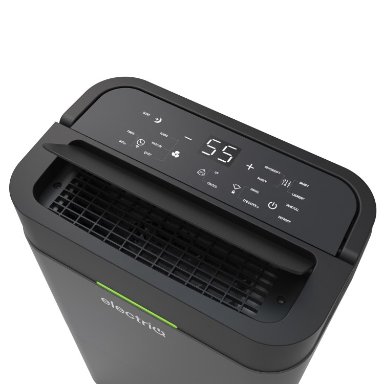 electriQ EcoPlus 35L Low-Energy Smart Laundry Dehumidifier & True HEPA Air Purifier