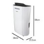 Refurbished electriQ 12 Litre Smart App Alexa Low Energy Dehumidifier and HEPA Air Purifier