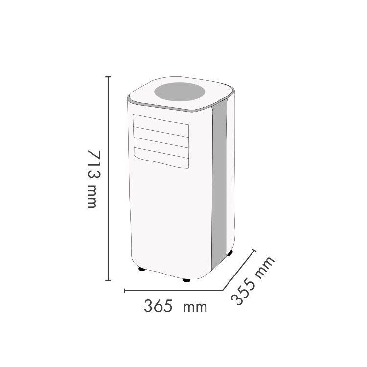 GRADE A2 - Argo 10000 BTU Portable Air Conditioner and Dehumidifier