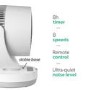 GRADE A2 - electriQ 6 Inch Quiet Low Energy DC Oscillating Desk Fan - White