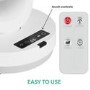 GRADE A2 - electriQ 6 Inch Quiet Low Energy DC Oscillating Desk Fan - White