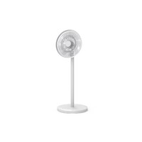 electriQ 12 Inch Quiet Low Energy DC Oscillating Pedestal Fan - White