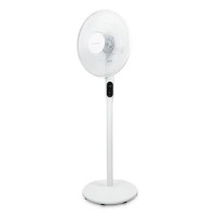 electriQ 16 Inch  Low  Energy  Quiet DC Pedestal Floor and Table Fan  with Remote Control Timer and  Oscillation Functions