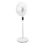 electriQ 16 Inch  Low  Energy  Quiet DC Pedestal Floor and Table Fan  with Remote Control Timer and  Oscillation Functions