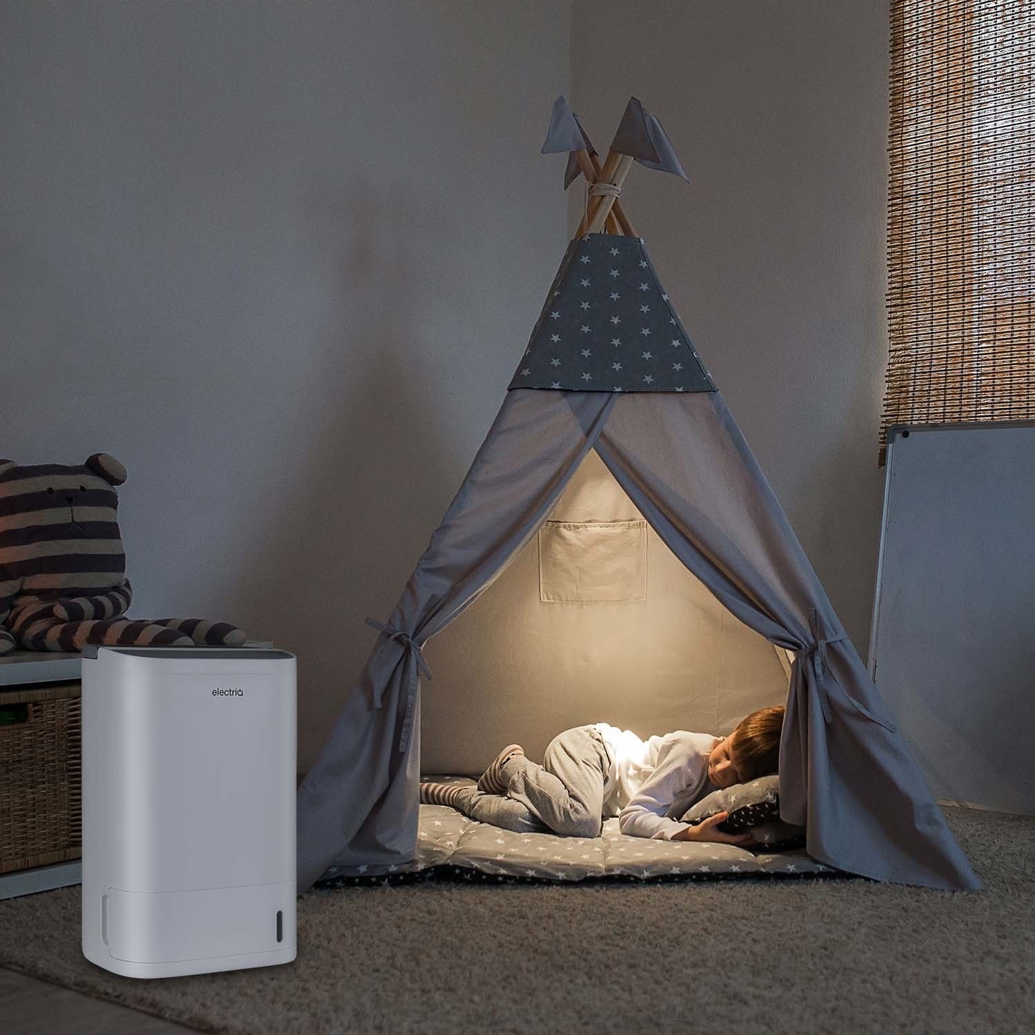 electriQ 8L Smart Desiccant Dehumidifier with Heater electriQ