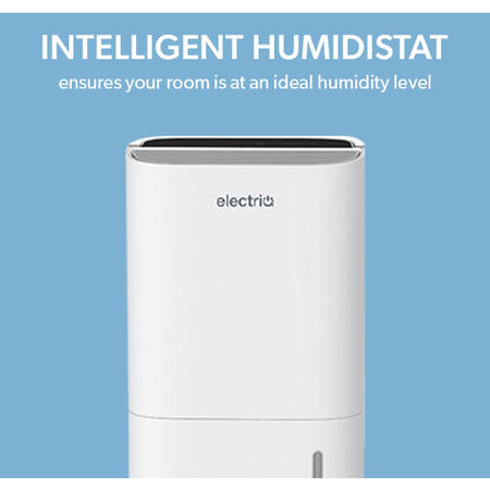 Refurbished electriQ 8 Litre Smart App Alexa Desiccant Dehumidifier with Heater and Ioniser 