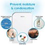 Refurbished electriQ 10 Litre Smart App Alexa Desiccant Dehumidifier with Heater and HEPA Air Purifier