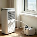 Dehum-Mate Dehumidifier Mate - Smart Wi-Fi Uplift Pump with Continuous Drainage and Extraction Humidity & Temperature Monitoring