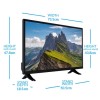 Refurbished electriQ 32&quot; HD Ready LED TV with built in DVD Player