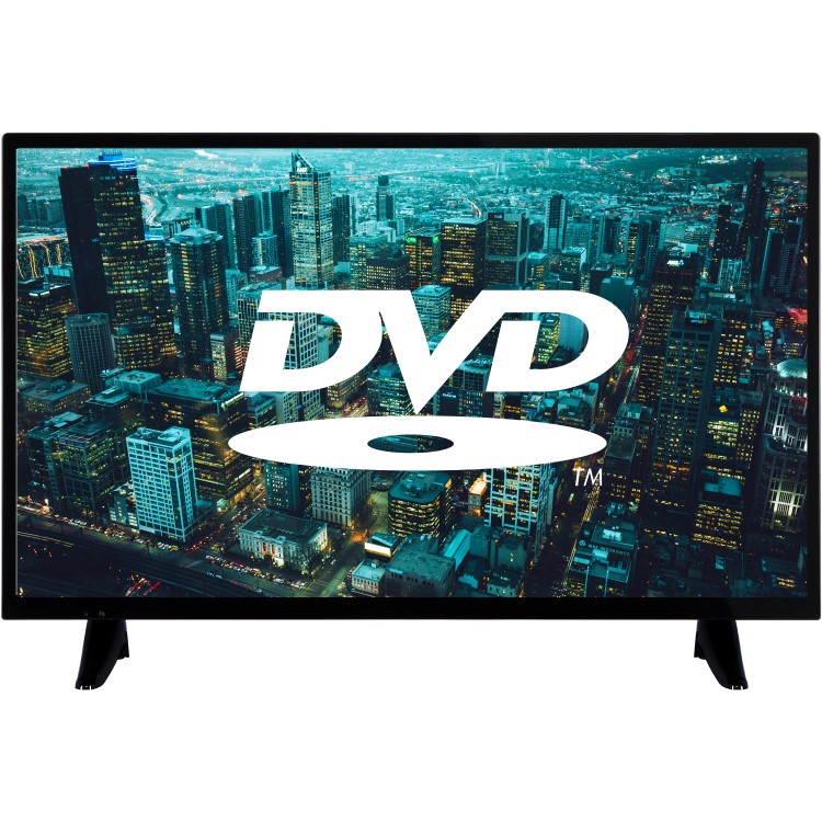 GRADE A2 - electriQ 32" HD Ready LED TV with built in DVD Player
