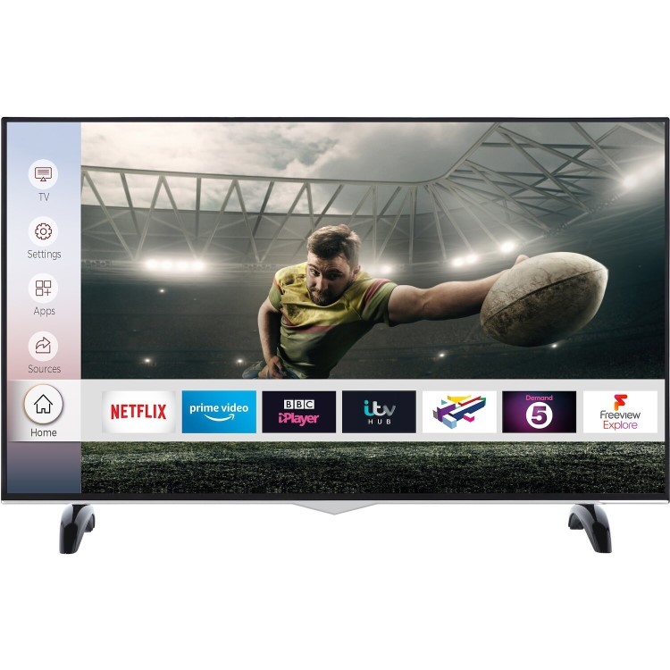 GRADE A3 - electriQ 65" 4K Ultra HD HDR Smart LED TV with Dolby Vision & Freeview Play
