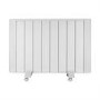 GRADE A2 - electriQ 2000W Wall Mountable Low Energy Smart WiFi Alexa Aluminium Designer Radiator - Bathroom Safe IP24