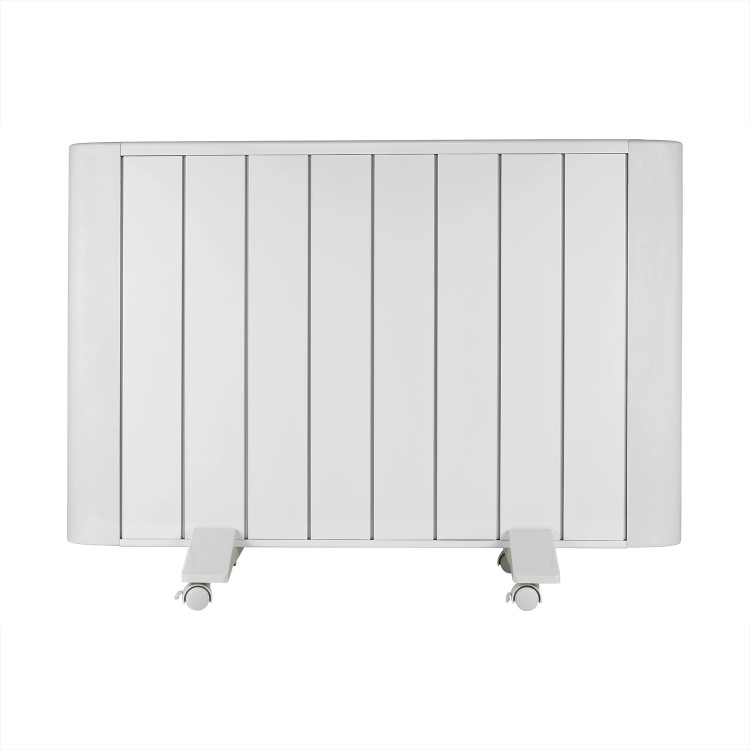 GRADE A2 - electriQ 2000W Wall Mountable Low Energy Smart WiFi Alexa Aluminium Designer Radiator - Bathroom Safe IP24