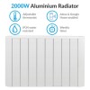 2000W Smart Low Energy Aluminium Designer Radiator - Wall Mountable&amp; Bathroom Safe