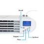 GRADE A2 - electriQ 2000W Wall Mountable Low Energy Smart WiFi Alexa Aluminium Designer Radiator - Bathroom Safe IP24