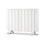 GRADE A2 - electriQ 2000W Wall Mountable Low Energy Smart WiFi Alexa Aluminium Designer Radiator - Bathroom Safe IP24