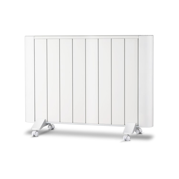GRADE A2 - electriQ 2000W Wall Mountable Low Energy Smart WiFi Alexa Aluminium Designer Radiator - Bathroom Safe IP24
