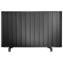 A2/EAH20LEDWB GRADE A2 - electriQ 2000W Smart Electric Designer Aluminium Panel Heater With LED Display - Wall Mountable - Black