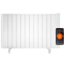 EAH20LEDWW electriQ 2000W Smart Electric Designer Aluminium Panel Heater With LED Display - Wall Mountable - White