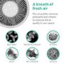 GRADE A2 - electriQ 360 Degree Air Purifier Smart WiFi Alexa with Air Quality Sensor and HEPA Carbon filters-  for rooms up to 40 sqm